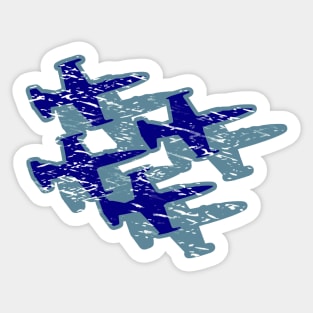 Blue Jets Sticker